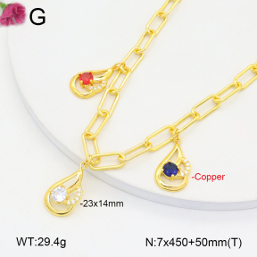 F2N401305bbov-J121  Fashion Copper Necklace