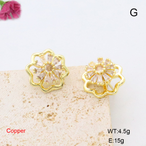 F6E405750bbov-L017  Fashion Copper Earrings
