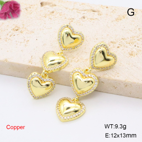 F6E405758bhva-L017  Fashion Copper Earrings