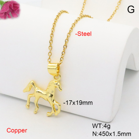 F6N201038vaia-L017  Fashion Copper Necklace