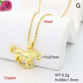 F6N201040vaia-L017  Fashion Copper Necklace