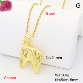 F6N201043vaia-L017  Fashion Copper Necklace