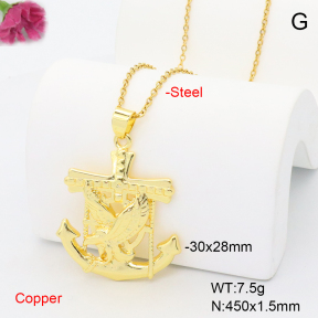 F6N201046vaia-L017  Fashion Copper Necklace