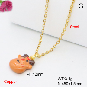 F6N301723vail-L017  Fashion Copper Necklace