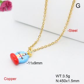 F6N301724vail-L017  Fashion Copper Necklace