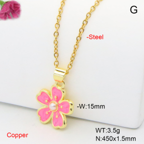 F6N301725vail-L017  Fashion Copper Necklace