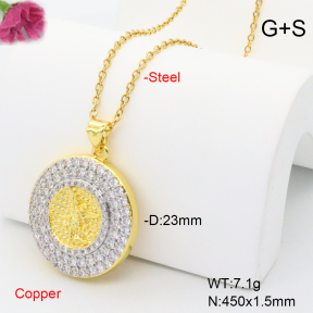 F6N408980vbnb-L017  Fashion Copper Necklace