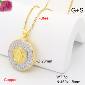 F6N408981vbnb-L017  Fashion Copper Necklace