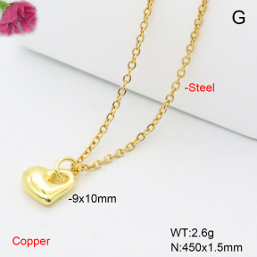 F6N408984aahl-L017  Fashion Copper Necklace