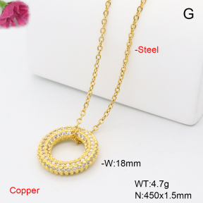 F6N408989ablb-L017  Fashion Copper Necklace