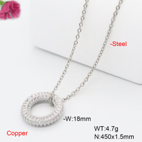 F6N408990ablb-L017  Fashion Copper Necklace
