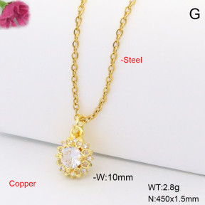 F6N408999vaia-L017  Fashion Copper Necklace