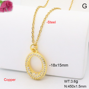 F6N409001baka-L017  Fashion Copper Necklace