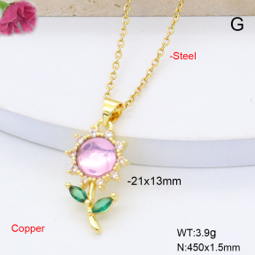 F6N409006avja-L017  Fashion Copper Necklace