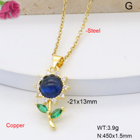 F6N409007avja-L017  Fashion Copper Necklace