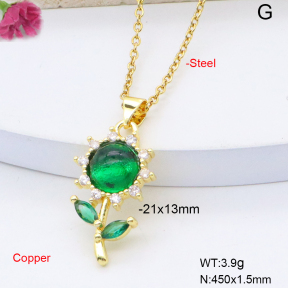 F6N409008avja-L017  Fashion Copper Necklace