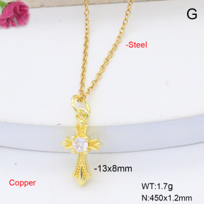 F6N409013vaia-L017  Fashion Copper Necklace