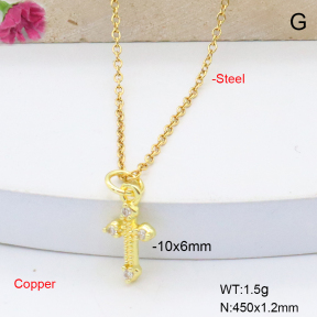 F6N409014vaia-L017  Fashion Copper Necklace