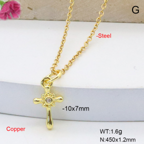 F6N409016vaia-L017  Fashion Copper Necklace