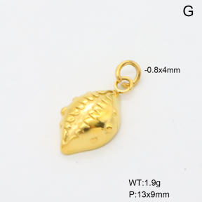 6P2001862ablb-766  18K PVD ,Handmade Polished  Stainless Steel Pendant