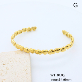 GEB000844vhmv-066  18K PVD,Handmade Polished  Stainless Steel Bangle  BC24120380B