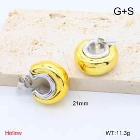 GEE002732bhva-066  316 Pin 18K PVD,Handmade Polished  Stainless Steel Earrings  BC24040850E-G