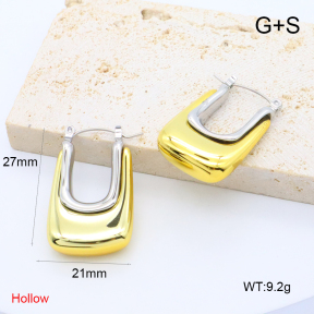 GEE002733bhia-066  316 Pin 18K PVD,Handmade Polished  Stainless Steel Earrings  BC24080566E-G