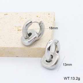 GEE002771bhva-066  316 Pin,Handmade Polished  Stainless Steel Earrings  BC25100364E-S