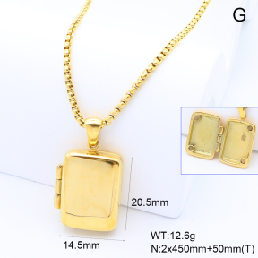 GEN002092bhil-066  18K PVD,Handmade Polished  Stainless Steel Necklace  BC25060156N