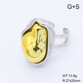 GER001483vbpb-066  18K PVD,Handmade Polished  Stainless Steel Ring  BC24070170R-G