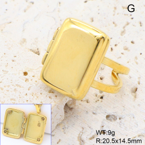 GER002679vhhl-066  18K PVD,Handmade Polished  Stainless Steel Ring  BC25060156R