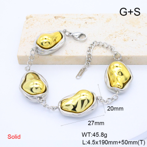 GEB000830aivb-066  18K PVD,Handmade Polished  Stainless Steel Bracelet  BC24070170B-G