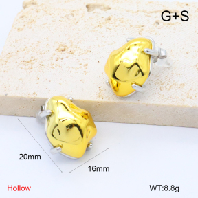 GEE002729bhva-066  316 Pin 18K PVD,Handmade Polished  Stainless Steel Earrings  BC24080597E-G