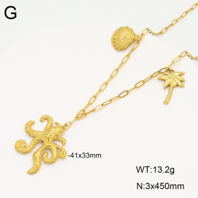 2N2007120bbov-704  Stainless Steel Necklace