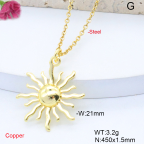 F6N201083vaia-L017  Fashion Copper Necklace