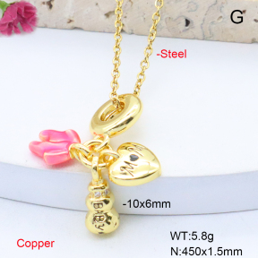 F6N301740baka-L017  Fashion Copper Necklace