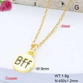 F6N301742aahl-L017  Fashion Copper Necklace
