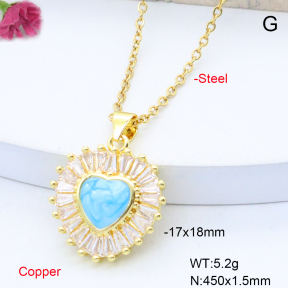 F6N419021baka-L017  Fashion Copper Necklace