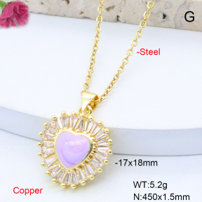 F6N419022baka-L017  Fashion Copper Necklace