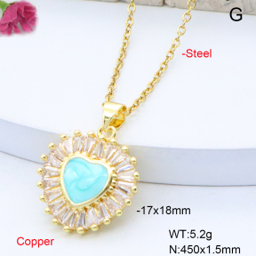 F6N419026baka-L017  Fashion Copper Necklace