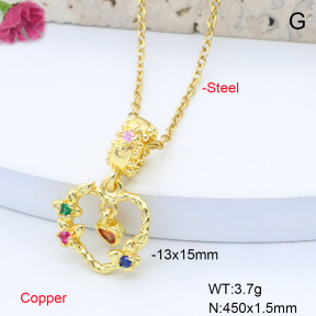 F6N419027avja-L017  Fashion Copper Necklace