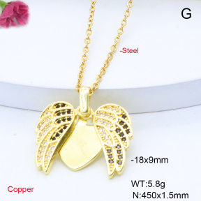 F6N419035baka-L017  Fashion Copper Necklace