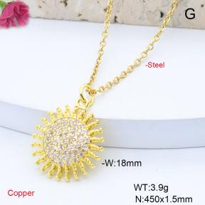 F6N419037avja-L017  Fashion Copper Necklace