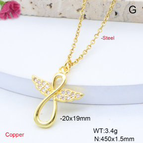 F6N419038avja-L017  Fashion Copper Necklace