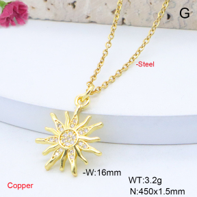 F6N419040vail-L017  Fashion Copper Necklace