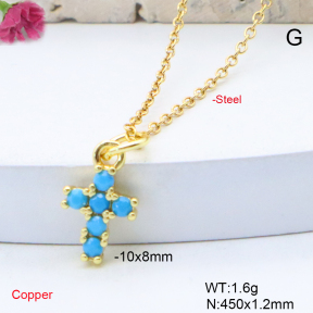 F6N419049vaia-L017  Fashion Copper Necklace