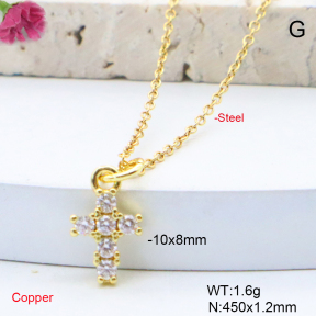 F6N419053vaia-L017  Fashion Copper Necklace