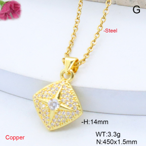 F6N419060avja-L017  Fashion Copper Necklace