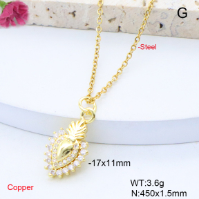 F6N419061avja-L017  Fashion Copper Necklace