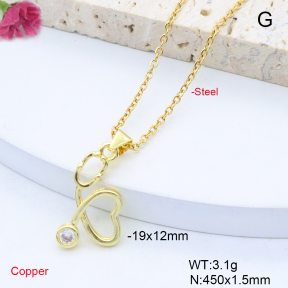 F6N419062vaia-L017  Fashion Copper Necklace